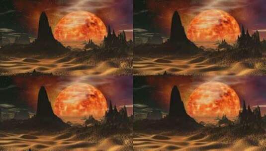 金星上的日出高清在线视频素材下载