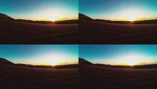 撒哈拉沙漠的夕阳高清在线视频素材下载