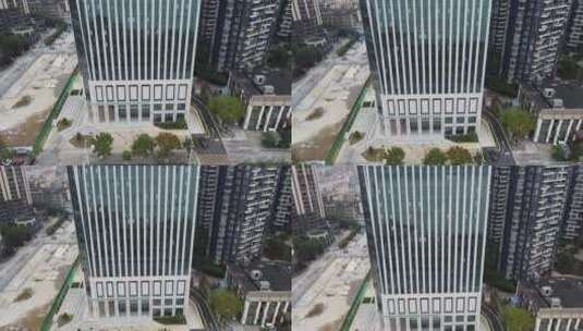 航拍武汉现代化高楼高清在线视频素材下载
