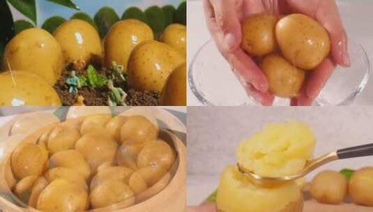 新鲜小土豆高清在线视频素材下载