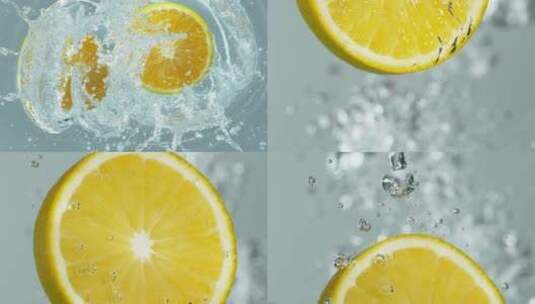 柠檬 水果 高速摄影高清在线视频素材下载