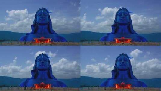 湿婆雕像高清在线视频素材下载