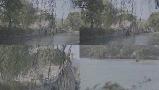 福州西湖公园（灰片）高清在线视频素材下载
