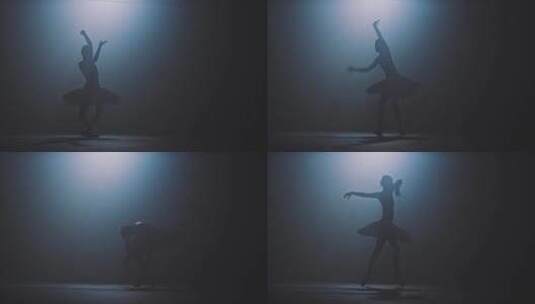 芭蕾舞者在室内跳舞高清在线视频素材下载