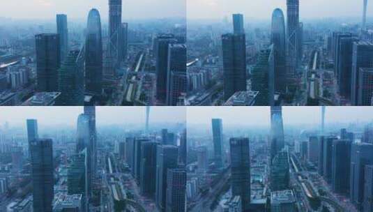 琶洲商业地标大楼群-12高清在线视频素材下载