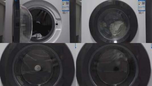 滚筒洗衣机视频高清在线视频素材下载