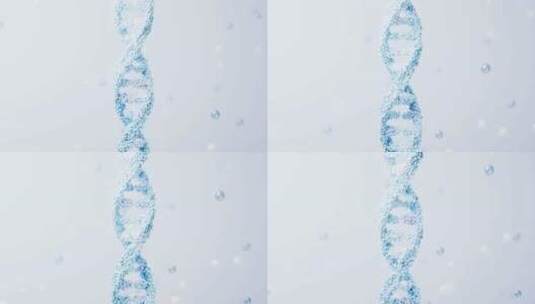 生物科技概念DNA基因3D渲染高清在线视频素材下载