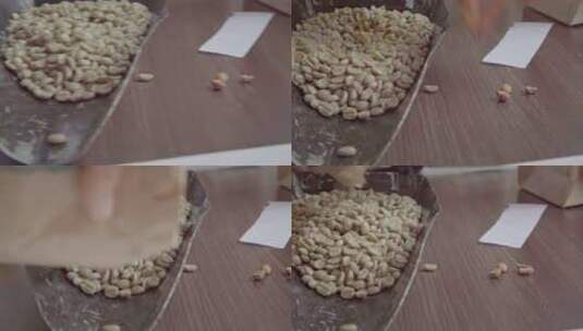 工人筛选咖啡豆高清在线视频素材下载