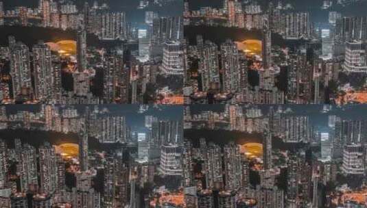 香港城市夜景繁华国际化都市大气航拍宣传片高清在线视频素材下载