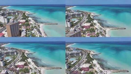 阿鲁巴岛航拍【4K】高清在线视频素材下载