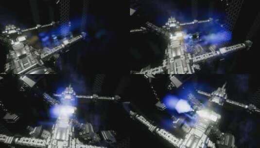 宇宙飞船穿越宇宙高清在线视频素材下载