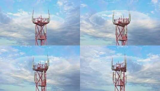 5G信号基站可视化信号发射高清在线视频素材下载