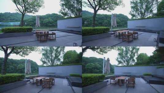 中式园林户外庭院高清在线视频素材下载