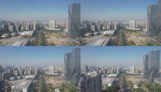 广东江门城市交通航拍高清在线视频素材下载