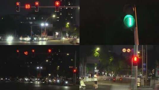 车流 红绿灯高清在线视频素材下载