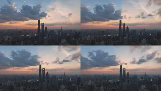 申城日落0651高清在线视频素材下载