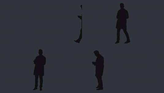 剪影医生，阿尔法通道高清在线视频素材下载