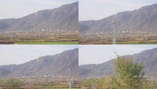 风景 沿途 高速公路 大山 秋天高清在线视频素材下载