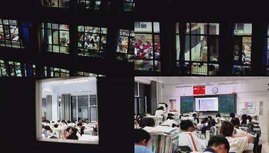 高考生晚自习高清在线视频素材下载