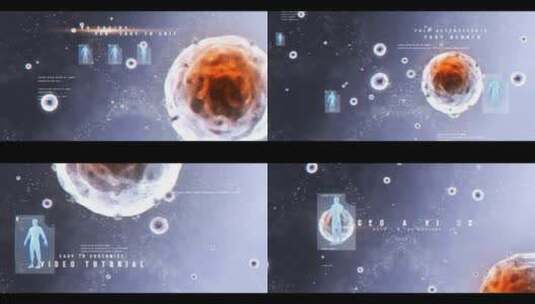 全球病毒宣传片片头展示AE模板高清AE视频素材下载