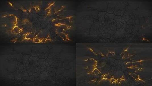 地裂效果-3则视频素材高清AE视频素材下载