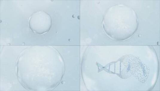 生物细胞分子基因吸收AE模板高清AE视频素材下载