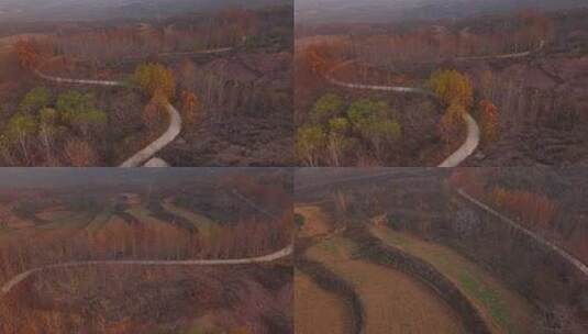 河北 石家庄 井陉县 道路 交通 秋天高清在线视频素材下载