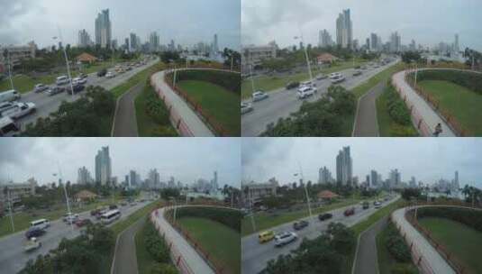 汽车在公路上行驶延时摄影高清在线视频素材下载