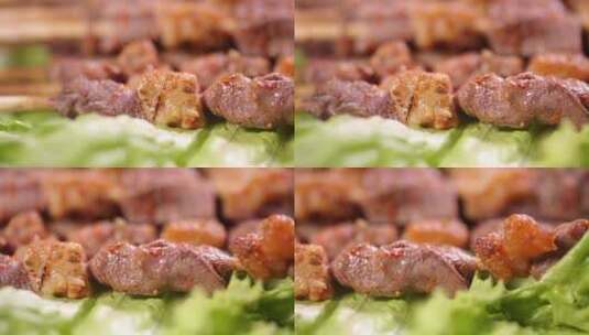 烧烤羊肉串 (8)高清在线视频素材下载