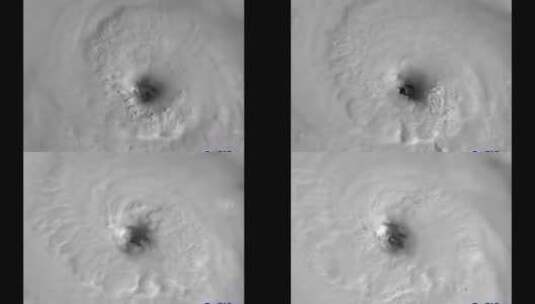 诺阿卫星拍摄的飓风气象图高清在线视频素材下载