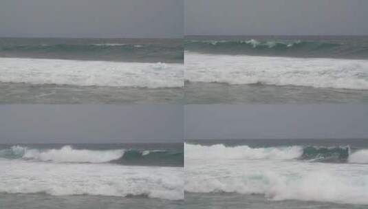 海浪拍打海岸线高清在线视频素材下载
