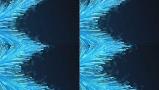 蓝色唯美粒子背景生长动画高清在线视频素材下载