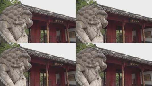 杭州西湖景区中山公园清行宫遗址高清在线视频素材下载