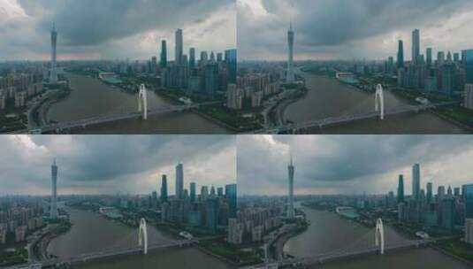 暴风雨来临的广州高清在线视频素材下载