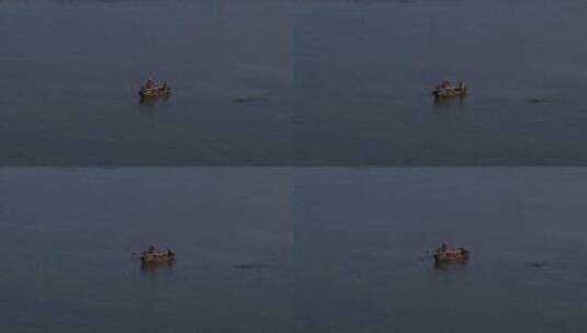 旅游景区 航拍太湖鼋头渚摇撸船 跟镜高清在线视频素材下载