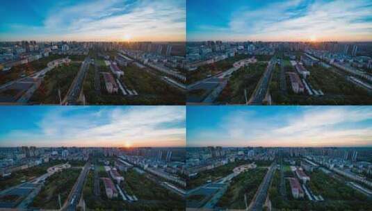 湖南省衡阳市城市夜景延时摄影高清在线视频素材下载
