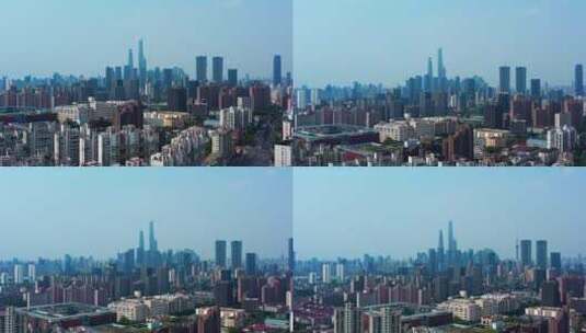 上海高楼林立城市航拍高清在线视频素材下载