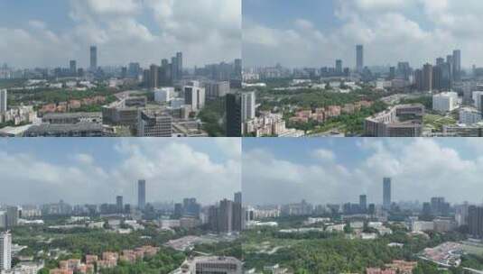 深圳湾科技园航拍空镜高清在线视频素材下载