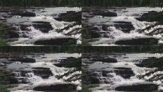 湍急的河流高清在线视频素材下载