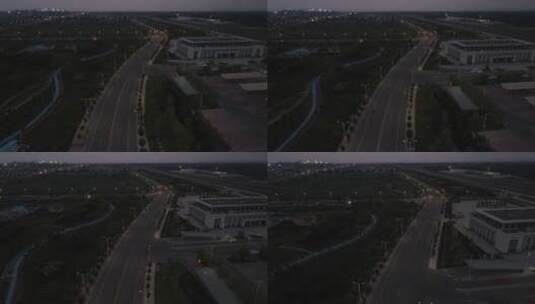 夜幕下的城郊公路高清在线视频素材下载