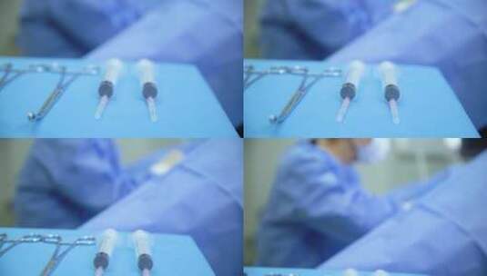 手术器械注射器高清在线视频素材下载