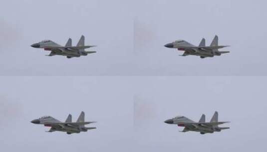 4K超稳：2022空军开放日歼11战斗机高清在线视频素材下载