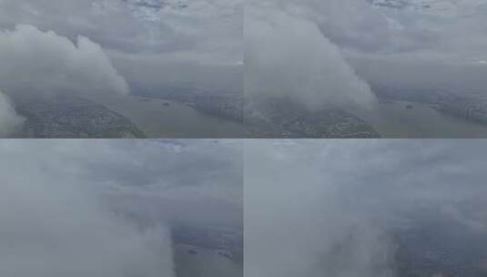长沙平流雾航拍高清在线视频素材下载