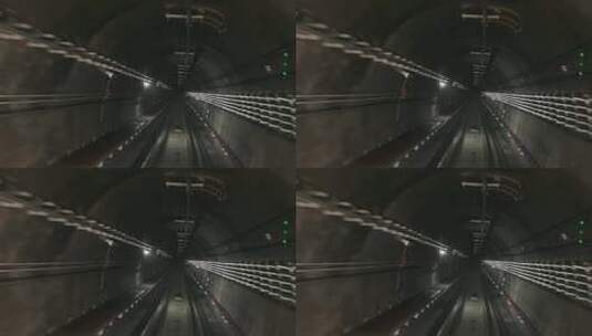 M1地铁在隧道中运行 驾驶视角 开地铁高清在线视频素材下载