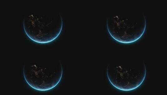 【透明通道】地球-08高清在线视频素材下载