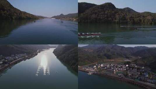 皮划艇竞赛野外皮划艇三明市将乐县常口村高清在线视频素材下载