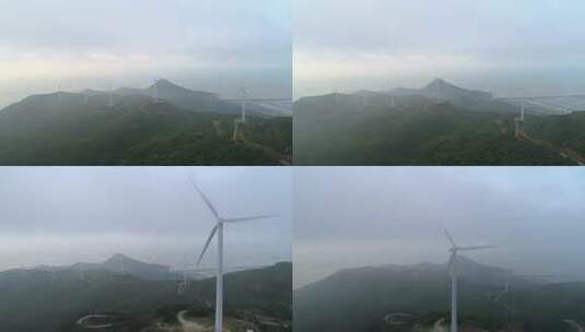 国家电网 风力发电 风能发电新能源航拍高清在线视频素材下载