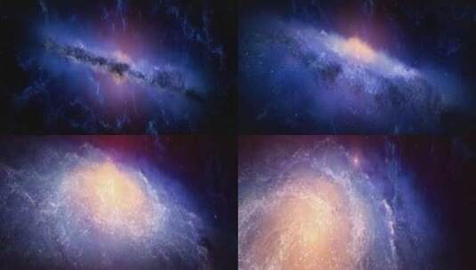 宇宙中心星空星云银河3D高清在线视频素材下载