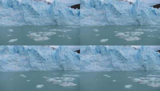 阿根廷佩里托莫雷诺冰川的慢速视频序列高清在线视频素材下载