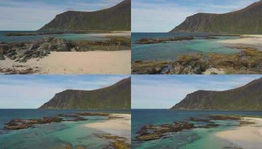 海滩罗弗敦群岛海滩高清在线视频素材下载
